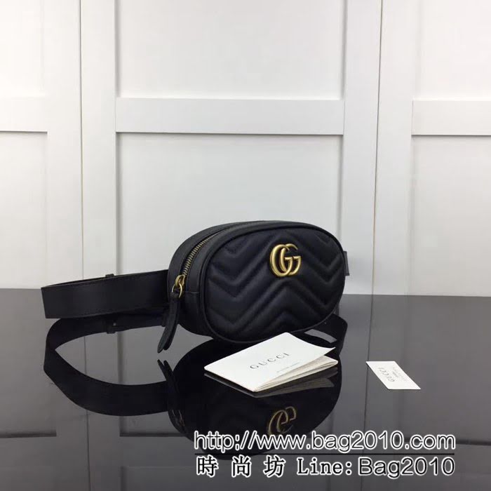 GUCCI古馳原單 新款專櫃品質原單貨實物實拍 476434繡線 克色腰包 HY1110